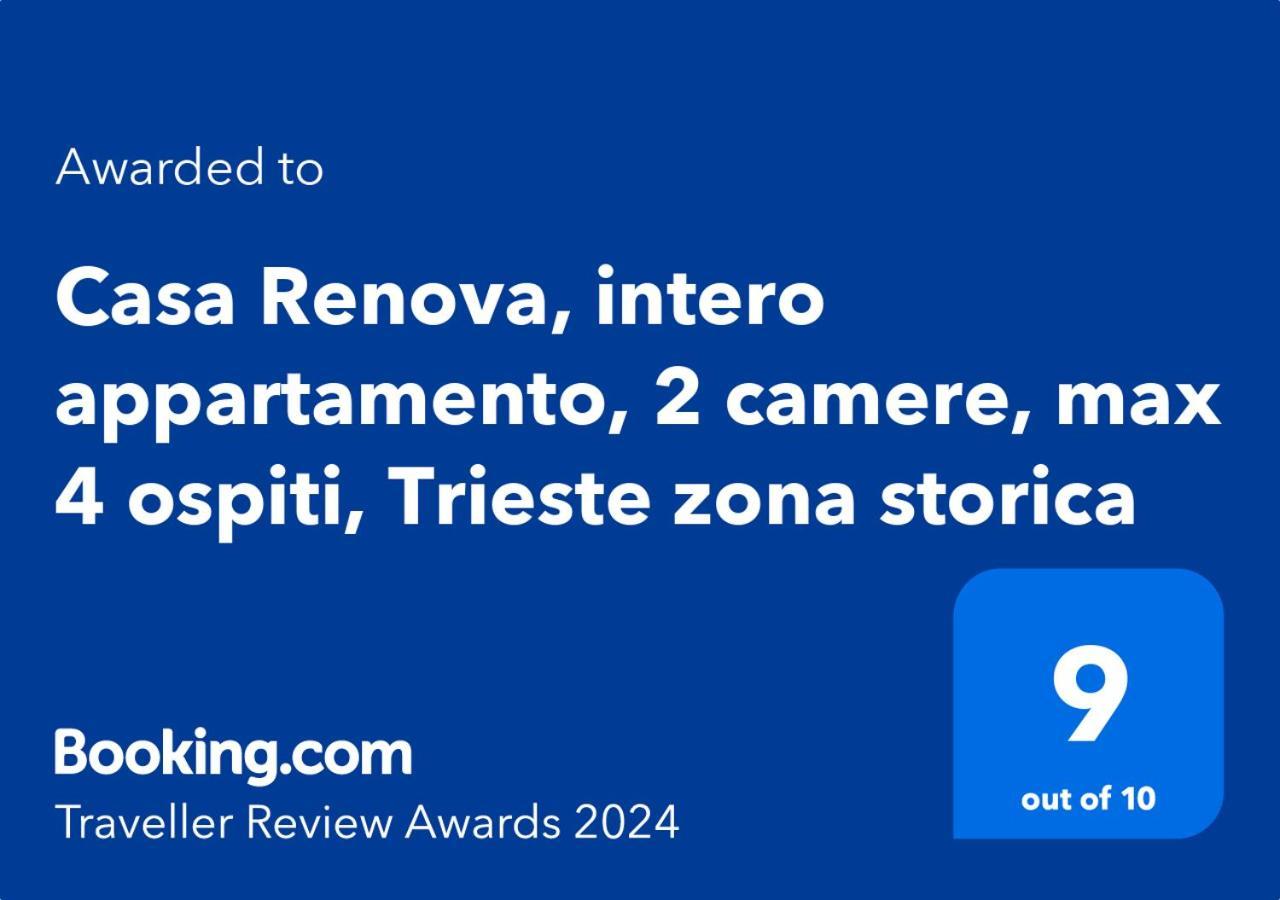 Casa Renova, Intero Appartamento, 2 Camere, Max 4 Ospiti, Trieste Zona Storica Экстерьер фото